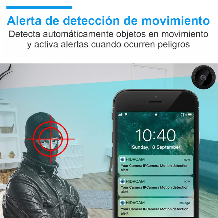 MINI CÁMARA WIFI A9 HD 1080 - SEGURIDAD PARA TU HOGAR - ENVÍO GRATIS✅